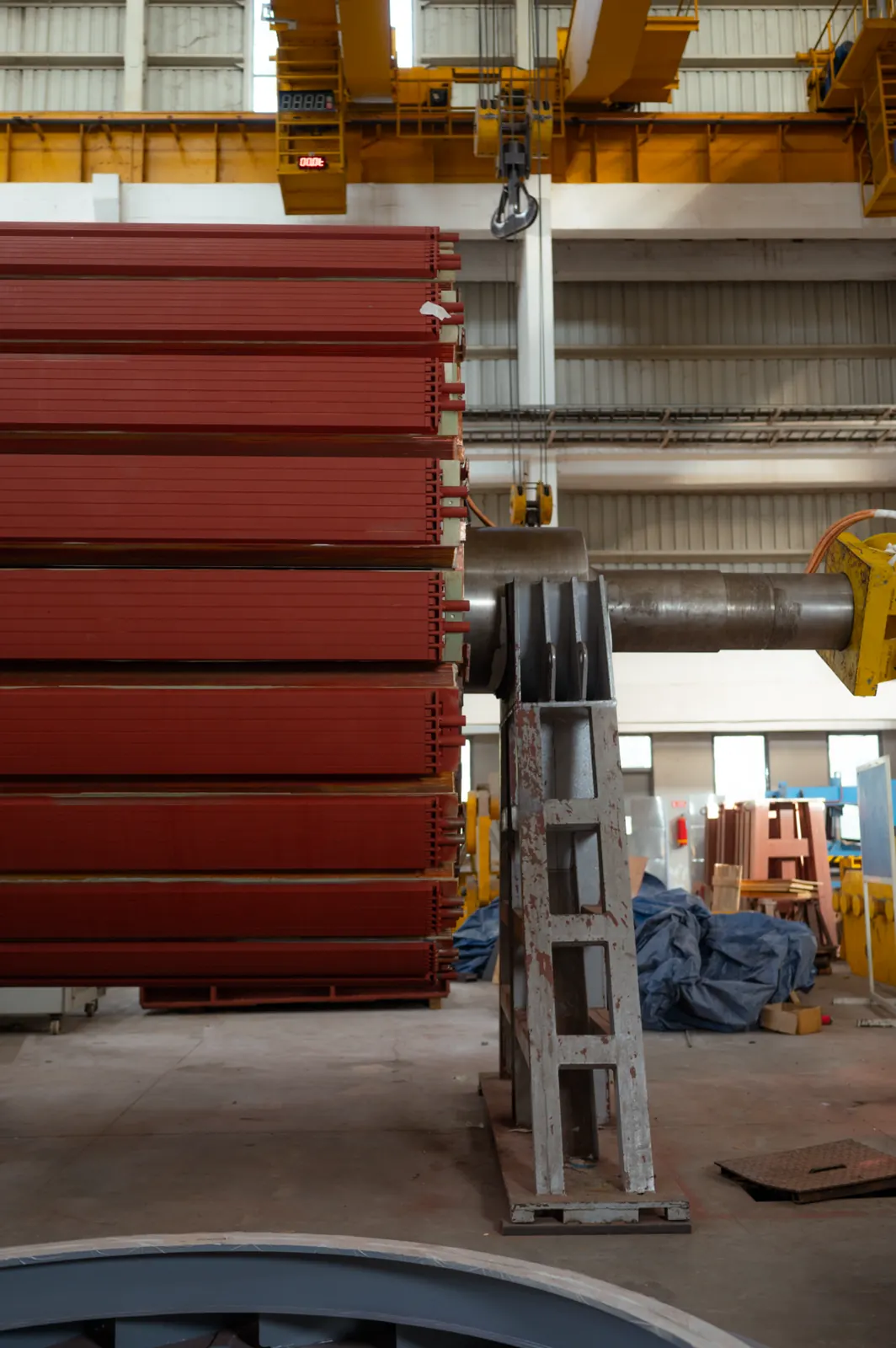 Rotor de polos salientes en la planta de TD Power Systems
