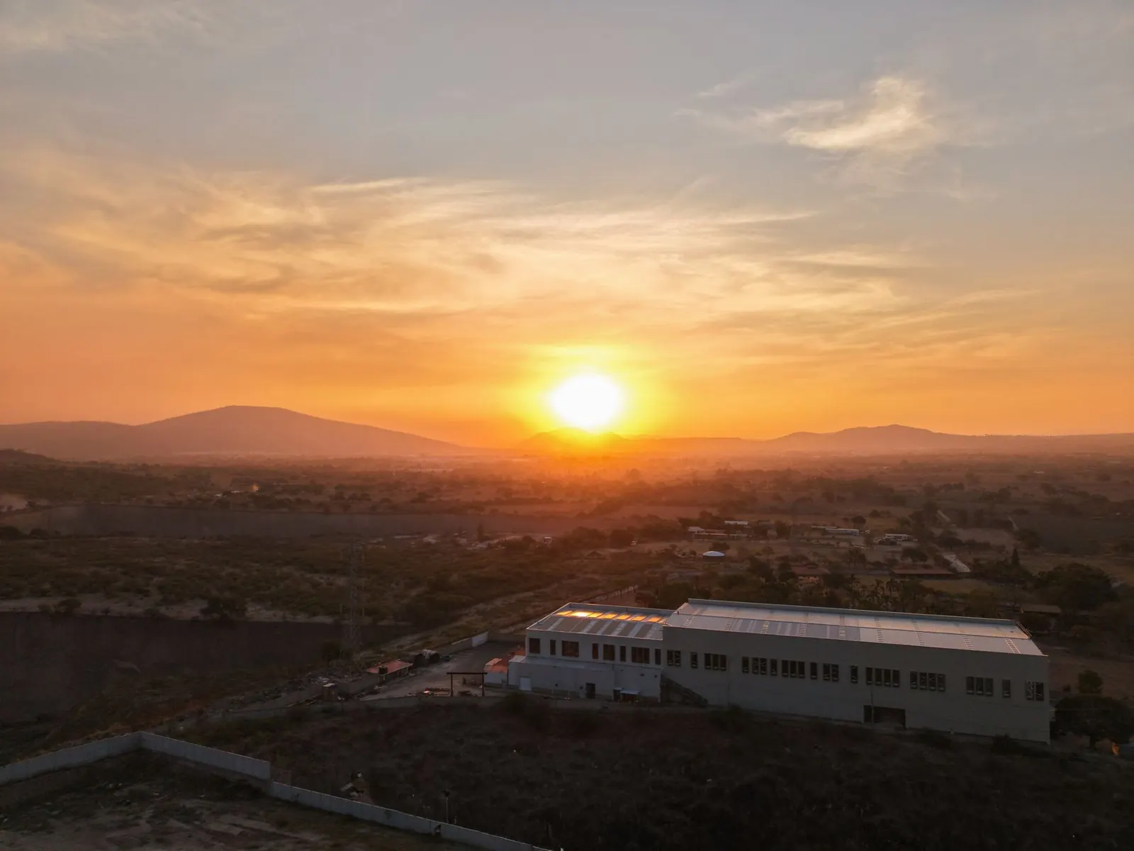 Vista aérea del taller de TEMISA Power Gen en Tlajomulco, Jalisco